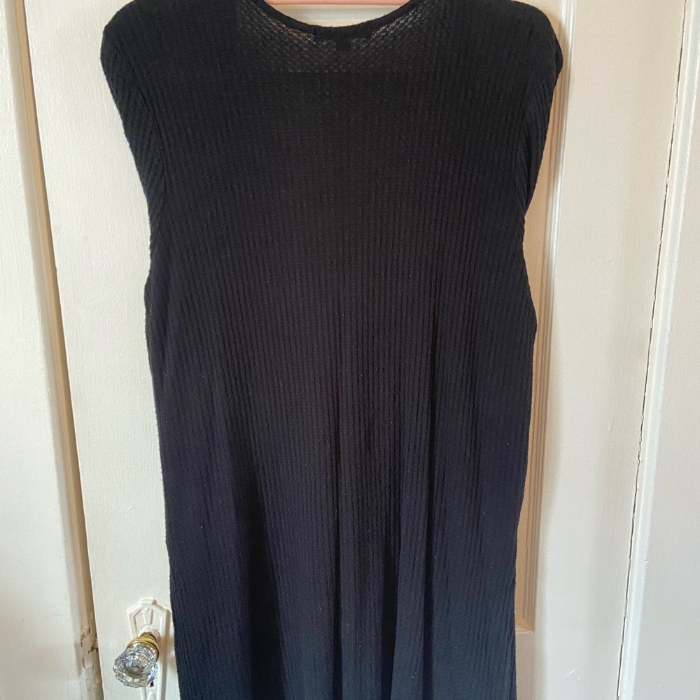 Ambiance Black Open-Front Cardigan - Picture 2 of 3